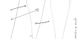 Eine krakelige Kinderzeichnung