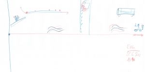 Noch eine krakelige Kinderzeichnung