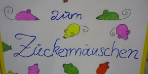 Wenn Sie dieses Schild sehen, sind Naschkatzen am Ziel angelangt. 